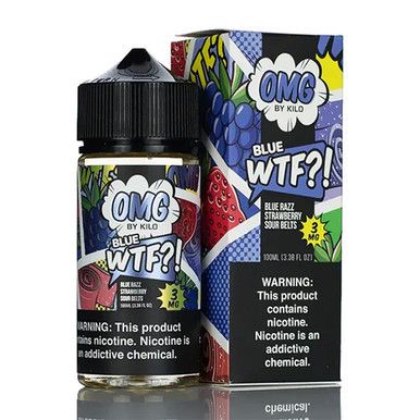 Blue WTF OMG 100mL with packaging