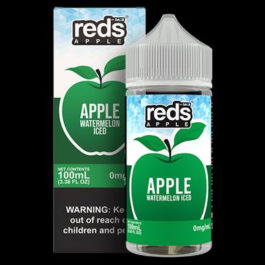 Watermelon Ice by 7Daze Reds 100mL Freebase with packaging