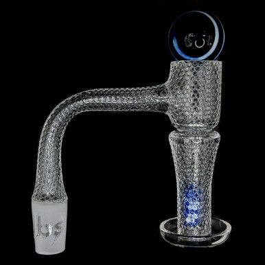 Dogg Lbs (Banger) Everyday Etched Pattern Terp Slurper Quartz Banger Set 14mm 90 Degree