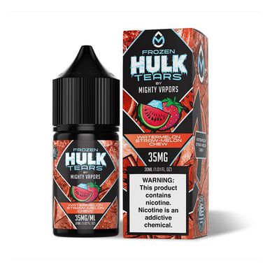 Frozen Watermelon Straw Melon Chew Mighty Vapors Salts 30mL with packaging