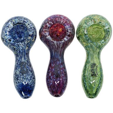 Death Row Records (Hand Pipe) DRHP0021-0023 3.75" US Color Frit Spoon group photo