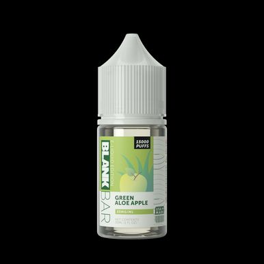 Green Aloe Apple Blank Bar 15000 Puff Salts 30mL bottle