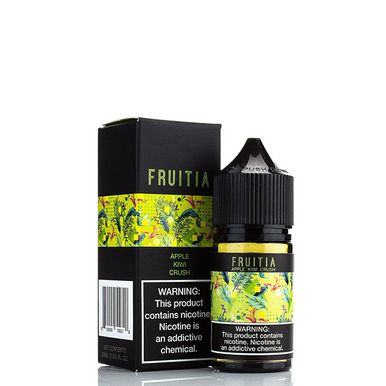 Apple Kiwi Crush by Fruitia Salt E-Liquid with Packaging