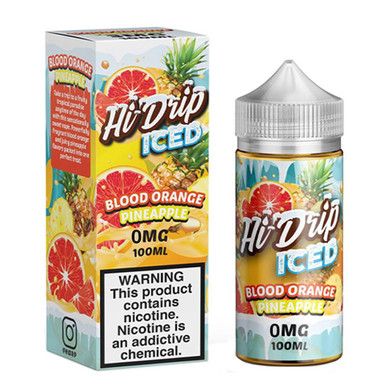 Island Orange ICED (Blood Orange Pineapple ICED) By Hi-Drip E-Liquid with Packaging
