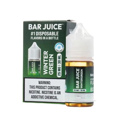 Wintergreen Bar Juice BJ15000 Salts 30mL with packaging