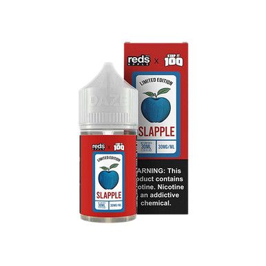 Slapple 7Daze Reds x Keep It 100 Salts 30mL with Packaging