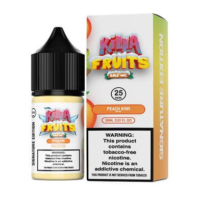 Peach Kiwi on Ice by Killa Fruits Signature TFN Salts Series 30mL with packaging