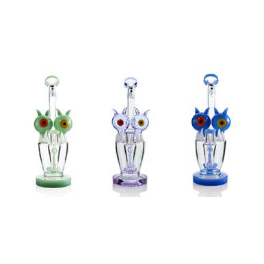 Lookah (Dab Rig) 9.84″ Cool Percolator Alien Eyestalk Water Pipe Group Image