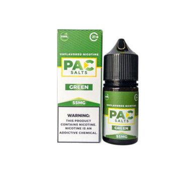 Green PAC Salts 30mL with packaging