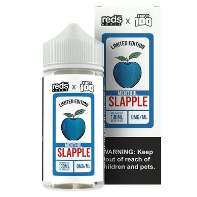 Slapple Menthol 7Daze Reds x Keep It 100 100mL with Packaging