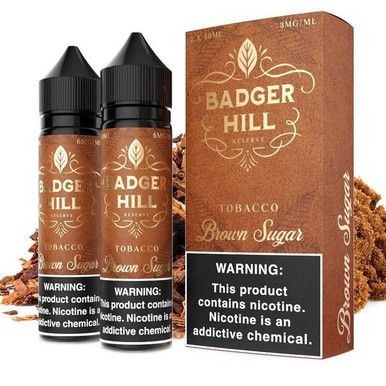 Brown Sugar by Badger Hill Reserve E-Liquid with Packaging