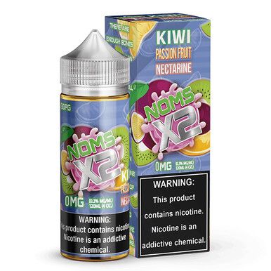 Kiwi Passion Fruit Nectarine by Nomenon Noms X2 E-Liquid with Packaging
