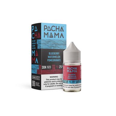 Blueberry Watermelon Pomegranate Pachamama PLUS Metatine Salts 30ml with packaging