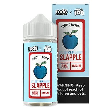 Slapple Iced 7Daze Reds x Keep It 100 100mL with Packaging
