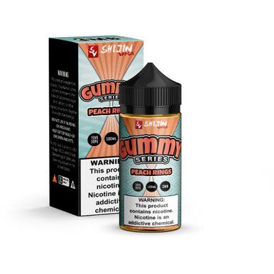Peach Rings by Shijin Vapor Gummy E-Liquid with Packaging