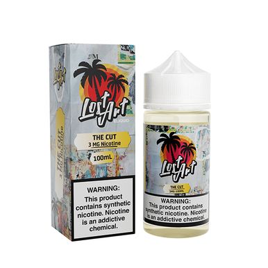 The Cut by Lost Art E-Liquid with packaging
