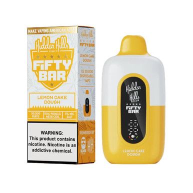 Fifty Bar Hidden Hills Disposable lemon cake dough with packaging