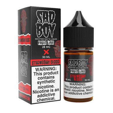 Strawberry Blood Sadboy Salts 30mL with Packaging