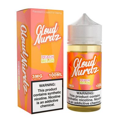 Peach Melon Cloud Nurdz 100mL with packaging