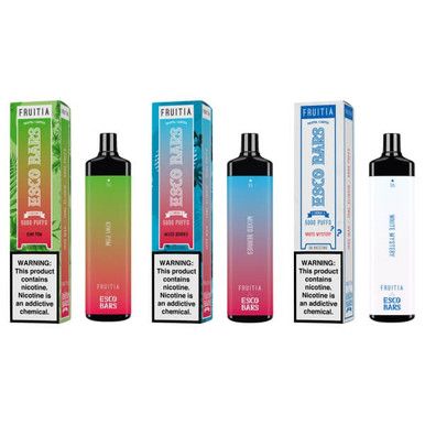 Fruitia Esco Bars Mesh Disposable 5000 Puffs 12mL Group Photo