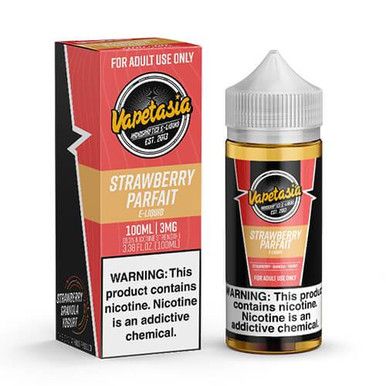 Strawberry Parfait By Vapetasia E-Liquid with Packaging