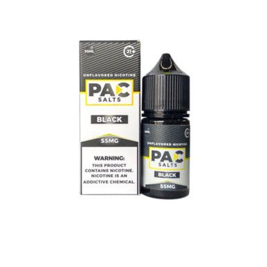 Black PAC Salts 30mL with packaging