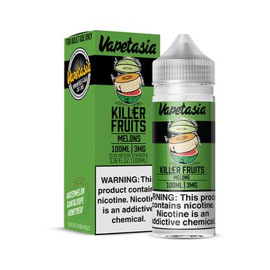 Killer Fruits Melons by Vapetasia Tobacco-Free Nicotine Series E-Liquid with Packaging