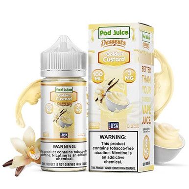 Pod Juice TFN Series 100mL - Golden Custard with Packaging