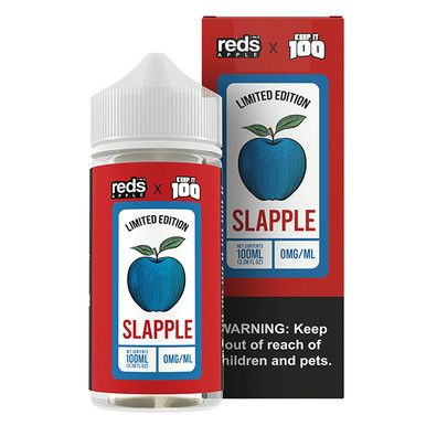 Slapple 7Daze Reds x Keep It 100 100mL with Packaging