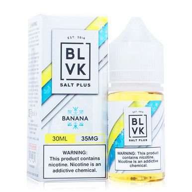 Nana Ice (Banana Ice) by BLVK Salt Plus E-Liquid with Packaging
