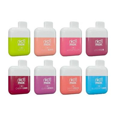 Naked 100 Max 4500 Puff  Disposable Vape 50mg 10mL thumbnail