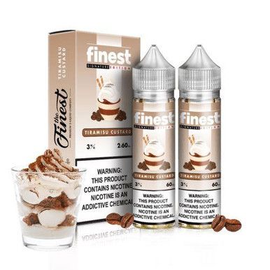 Tiramisu Custard by Finest Signature Edition E-Liquid with Packaging