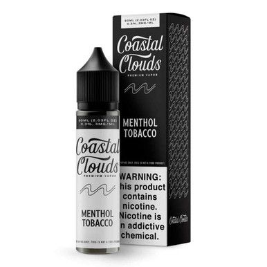 Menthol Tobacco Coastal Clouds 60mL with packaging