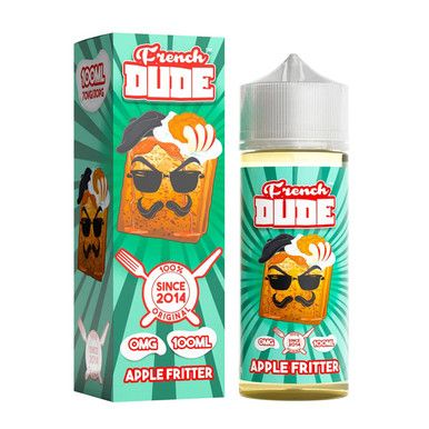 Apple Fritter French Dude 100mL with packaging