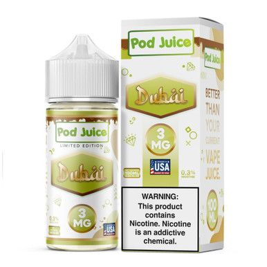 Dubai Pod Juice 100mL with packaging