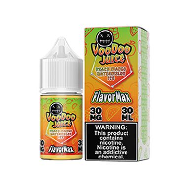 Peach Mango Watermelon Ice Voodoo Juice FlavorMax Salts 30mL with Packaging