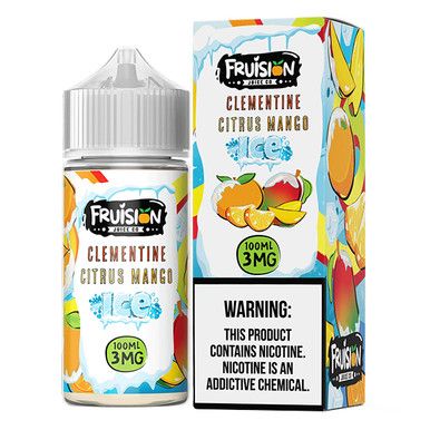 Clementine Citrus Mango Ice by Fruision E-Juice (100mL)(Freebase) with packaging