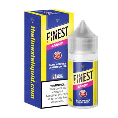 Blue Berries Lemon Swirl by Finest SaltNic E-Liquid with Packaging