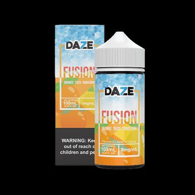 Orange Yuzu Tangerine Iced by 7 Daze E-Liquid 100mL with Packaging