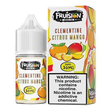 Clementine Citrus Mango by Fruision E-Juice (30mL)(Salts) with packaging