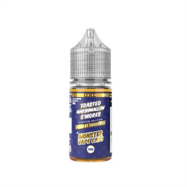 Toasted Marshmallow Smores Jam Monster Holiday Series Salts 30mL bottle
