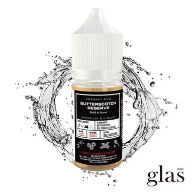 Butterscotch Grand Reserve By GLAS BSX Salt E-Liquid Bottle