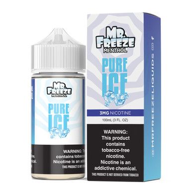 Pure Ice Mr. Freeze Tobacco-Free Nicotine 100mL with Packaging