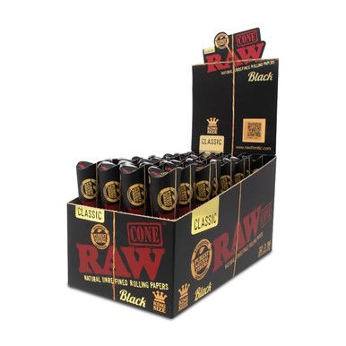 Raw* (DSPLY 32pc)(Cones) packaging