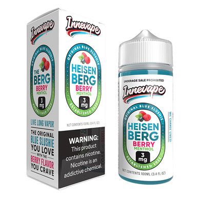 Heisenberg Berry Menthol by Innevape TFN Series E-Liquid 100mL (Freebase) with packaging
