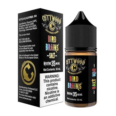 Bird Brains By Cuttwood E-Liquid 30mL (Salt Nic) with packaging
