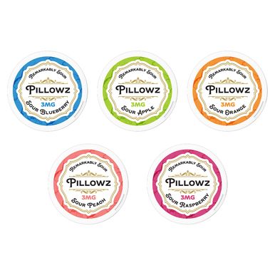 Pillowz Nicotine Pouches 3-9mg 20ct Can - 5ct pack thumbnail