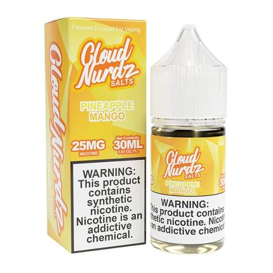 Pineapple Mango Cloud Nurdz Salts 30mL with packaging