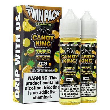 Tropic By Candy King Bubblegum Collection E-Liquid with Packaging