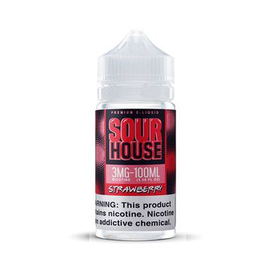 Strawberry by Sour House E-Liquid bottle